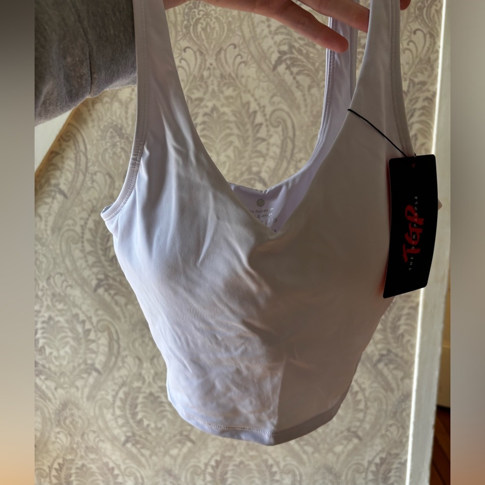 White workout top